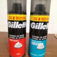 Schiuma da barba Gillette due confezioni nuove!