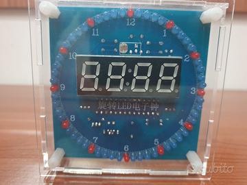Kit Orologio LED Rotante Fai-da-te con Sveglia