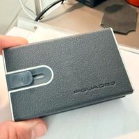 piquadro - porta carte di credito black square
