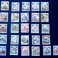 Italia serie castelli lotto 26 francobolli usati