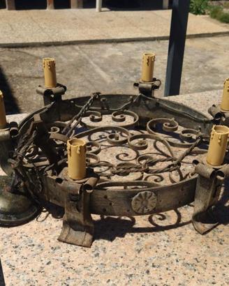 Lampadario e plafoniera stile country