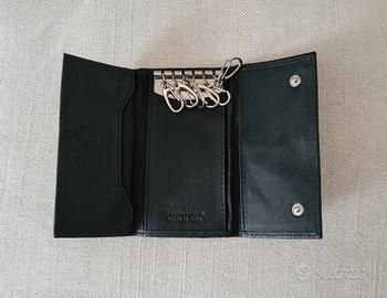 Portachiavi in pelle nera - nuovo