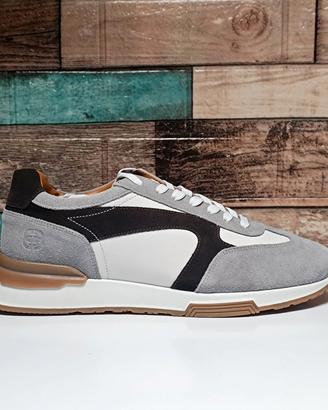 Barker scarpe sneakers in pelle nuovo