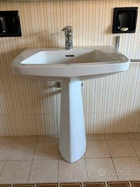Lavabo con colonna Ideal Standard anni ‘70
