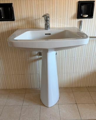 Lavabo con colonna Ideal Standard anni ‘70