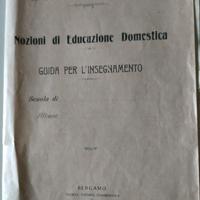 libro nozioni di educazione domestica 1914