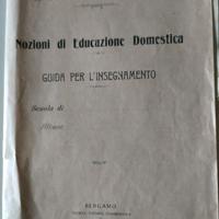 libro nozioni di educazione domestica 1914