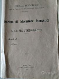 libro nozioni di educazione domestica 1914