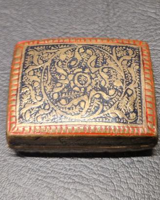Scatolina per pillole Siria-Ottomana Vintage