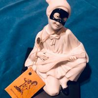 Statuina Pulcinella porcellana Flavia G.Barbetta