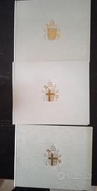 3 Cartelle Monete Vaticano 1979-1981 Papa G. P. II