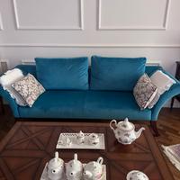 Divano B&B Italia - colore turchese/ azzurro