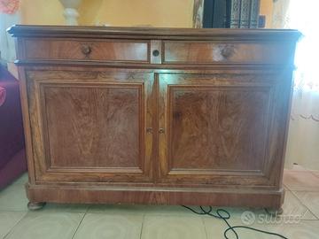 Credenza in Noce Primi 900 Stile Luigi Filippo