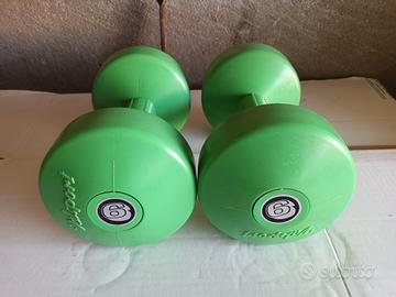 coppia manubri palestra 6 kg