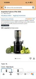 strattore di Succo a Freddo 108mm 1L – Nuovo,