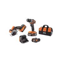 KIT AEG TRAPANO A PERCUSSIONE+ MINI SMERIGLIATRICE