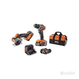 KIT AEG TRAPANO A PERCUSSIONE+ MINI SMERIGLIATRICE