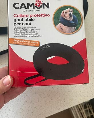 Collare protettivo gonfiabile per cane