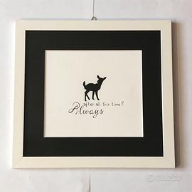 Quadro Harry Potter frase Always cornice After all