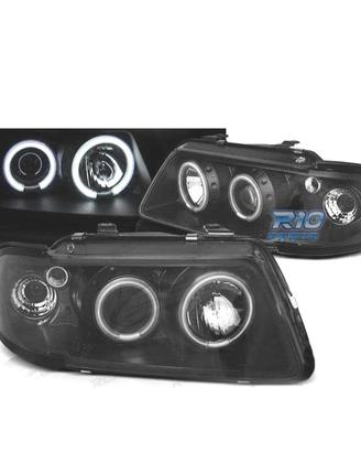 FARI PER AUDI A3 8L 96-00 ANGEL EYES CCFL FONDO NE
