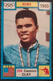 CASSIUS CLAY FIGURINA 208 ALBUM OLYMPIA 1896-1972