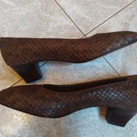 Scarpe invernali in pelle pitone