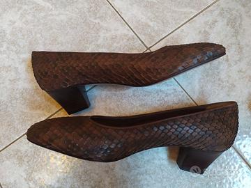 Scarpe invernali in pelle pitone