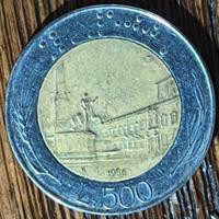 Moneta 500 lire 1986