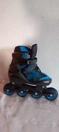 pattini in linea regolabili 34-37 colore blu