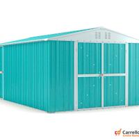 Box capanno acciaio lamiera 327x459cm azzurro