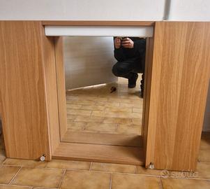 Mobile Bagno con Specchio e Contenitore