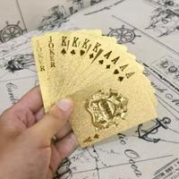 Mazzo di carte da gioco in oro