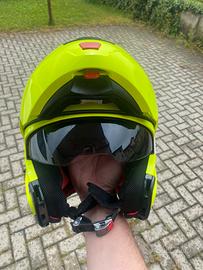 Casco moto modulare nolan alta visibilità N91
