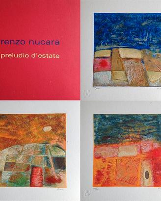 RENZO NUCARA - "Preludio d'estate" (3 serigrafie)