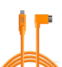 Cavo tethering USB-C a USB 3.0 Micro- B ad angolo