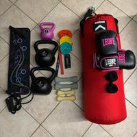 Attrezzi fitnes+panca