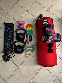 Attrezzi fitnes+panca