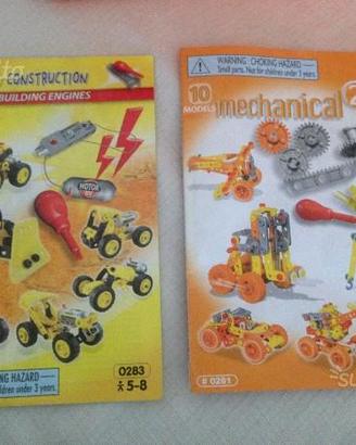 Doppio set meccano costruzioni 5-8 anni