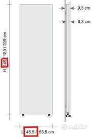 Calorifero Termoarredo Tubes Soho Verticale 149x45
