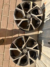 4 cerchi in lega originali Toyota C-HR 18"