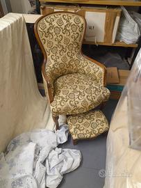 poltroncina poggiapiedi 