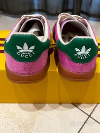 Gucci x Adidas Gazelle Originals 38.5 Rosa Fuxia