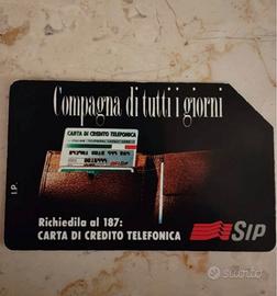 Carta telefonica vintage Sip