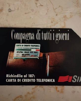 Carta telefonica vintage Sip