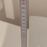 Lampadario/Applique/plafoniera in vetro bianco opa