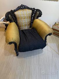 Poltrona artigianale stile barocco – Pari al nuovo