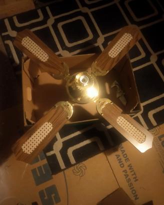 lampadario con ventola vintage 