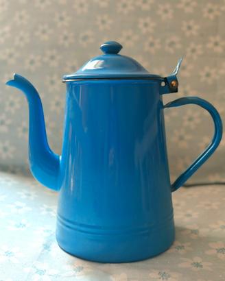 Caffettiera smaltata DUCA LEONI – Bassano anni 50