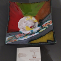 Piatto decorativo ceramica vetrata Nuovo idea rega