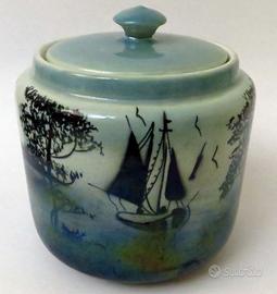 Porta Thè Porta Biscotti Ceramica  ½ ‘900 England